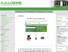 Tablet Screenshot of ca-loewe.de